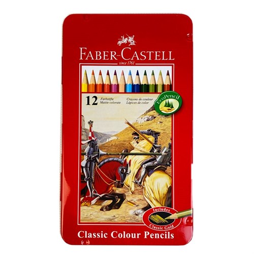 مداد رنگی 12 رنگ فابر کاستل مدل Classic