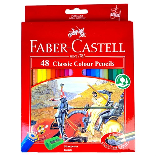 مداد رنگی 48 رنگ فابرکاستل115858 classic  