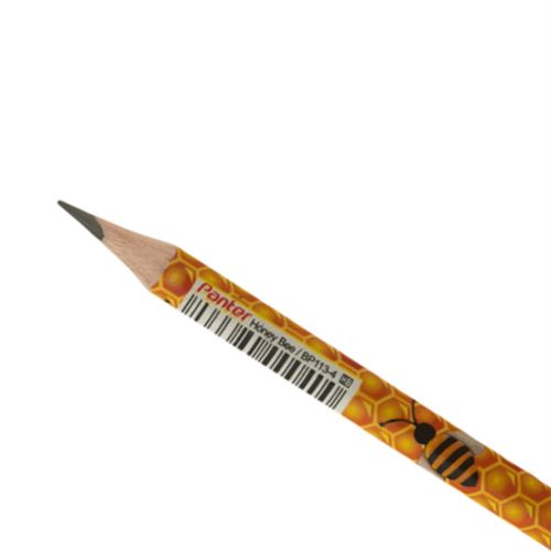 مداد مشکی پنتر مدل زنبور Honey Bee کد BP113-4 بسته 12 عددی